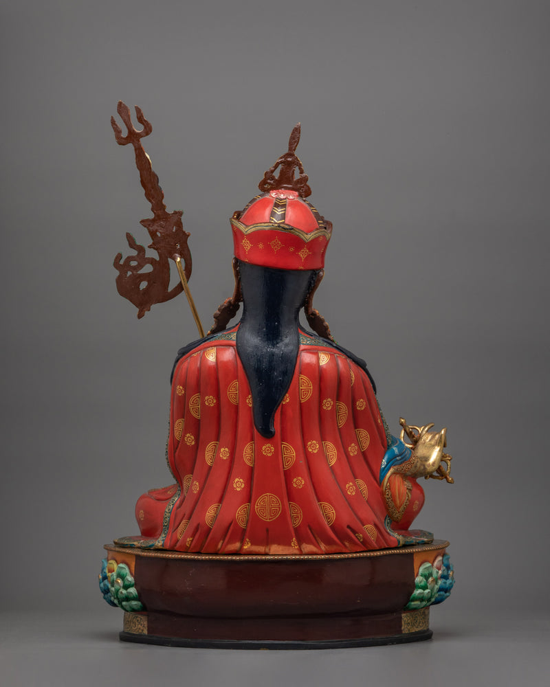 Handmade Figurine of Tantric Teacher Guru Rinpoche | The Vajra Guru of Tibet