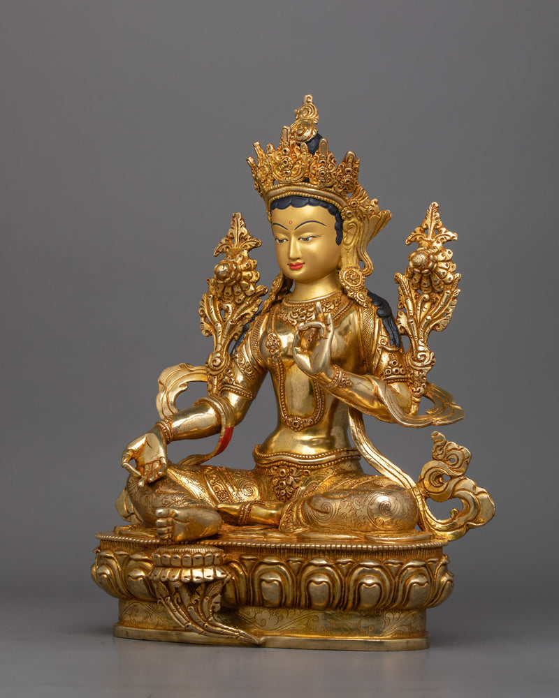 Tibetan Bodhisattva Deity Green Tara | Goddess of Compassion