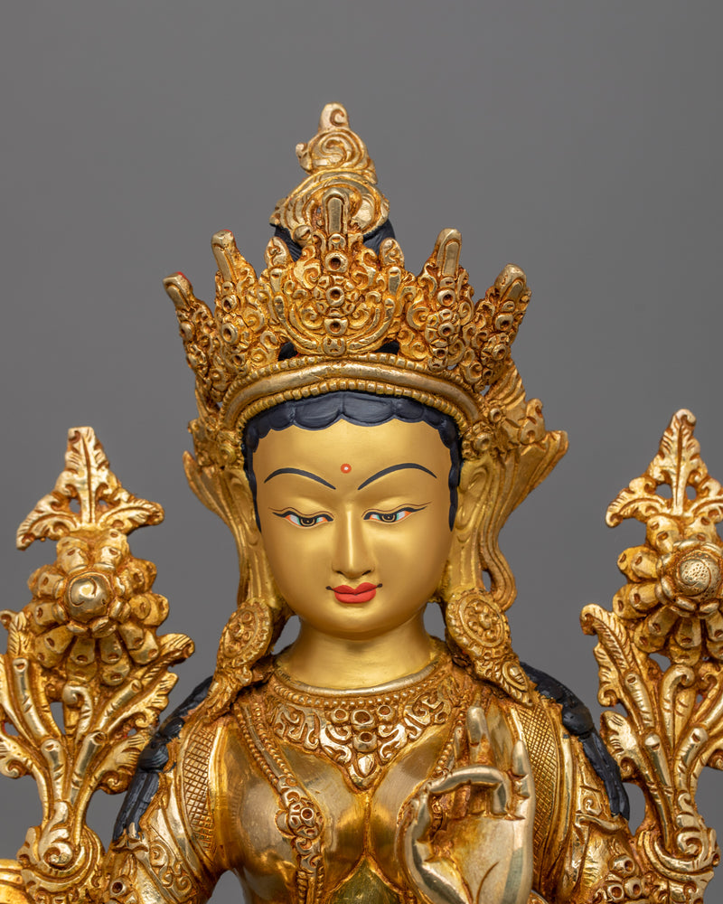 Tibetan Bodhisattva Deity Green Tara | Goddess of Compassion