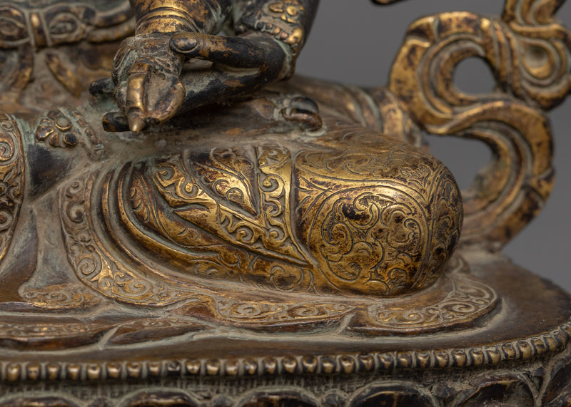 Antique Finish Dorje Sempa Deity | Also Known as Vajrasattva