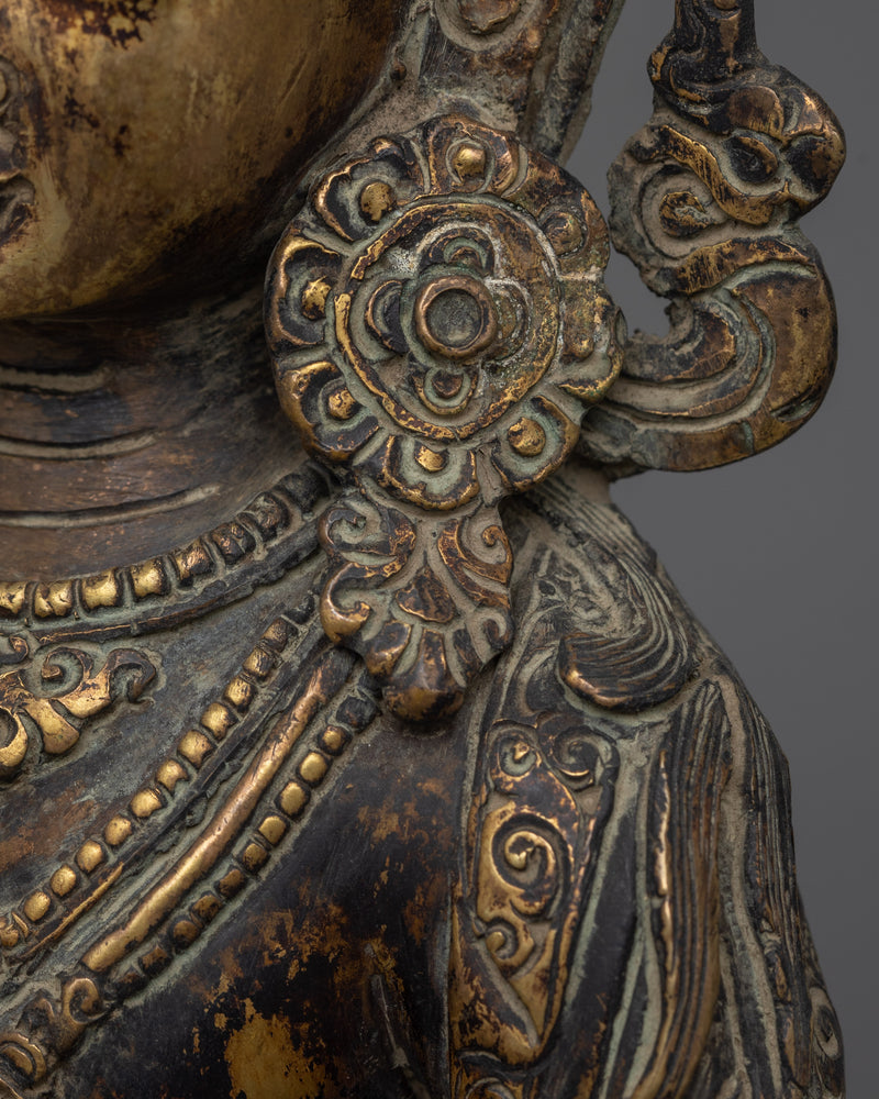 Antique Finish Dorje Sempa Deity | Also Known as Vajrasattva