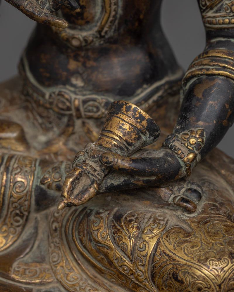 Antique Finish Dorje Sempa Deity | Also Known as Vajrasattva