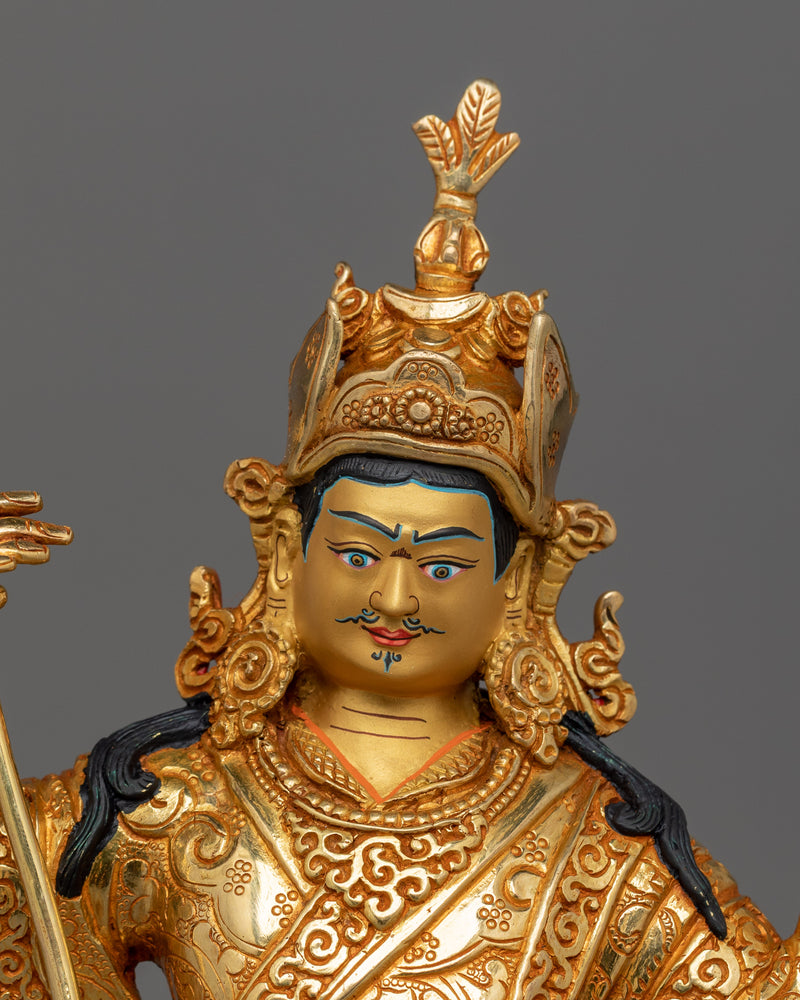 Sculpture of Standing Guru Rinpoche | The Lotus-Born Guru of the Himalayas