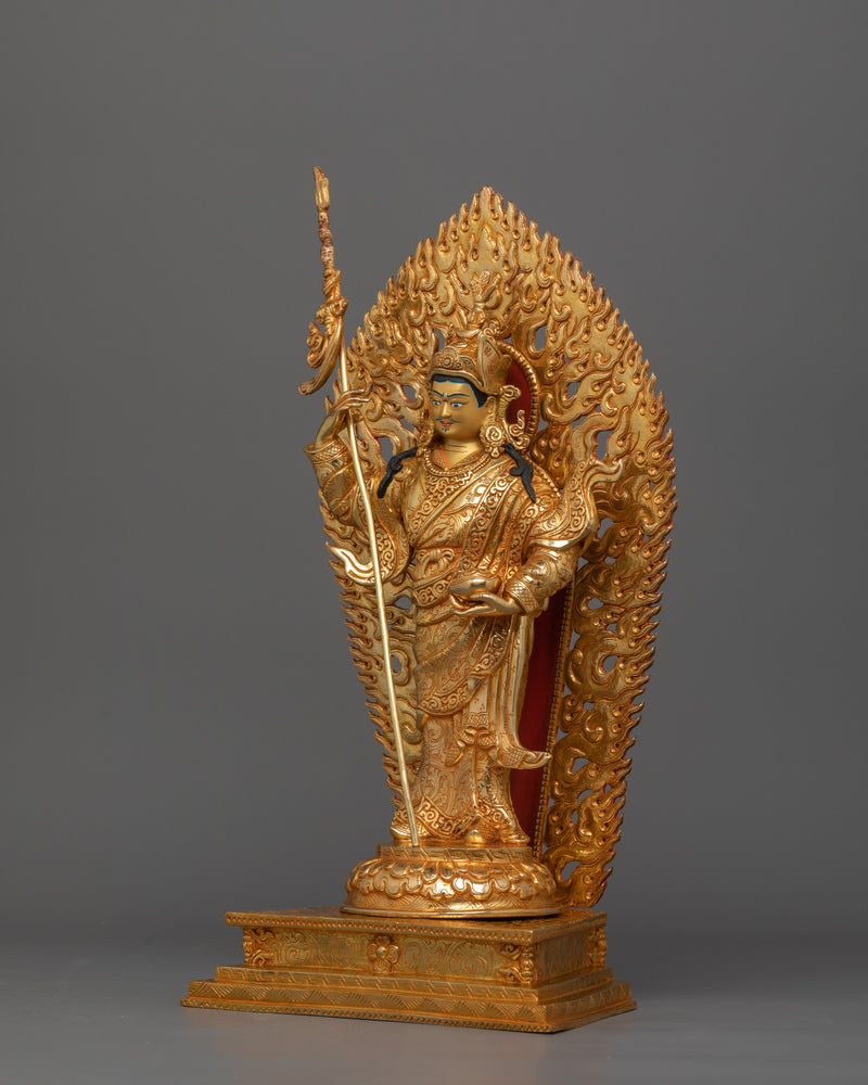 Sculpture of Standing Guru Rinpoche | The Lotus-Born Guru of the Himalayas