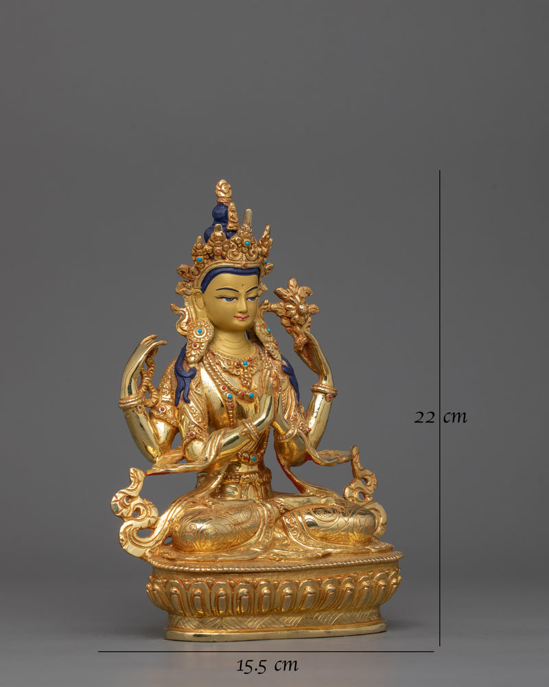 handmade-figurine-of-four-armed-chenrezig