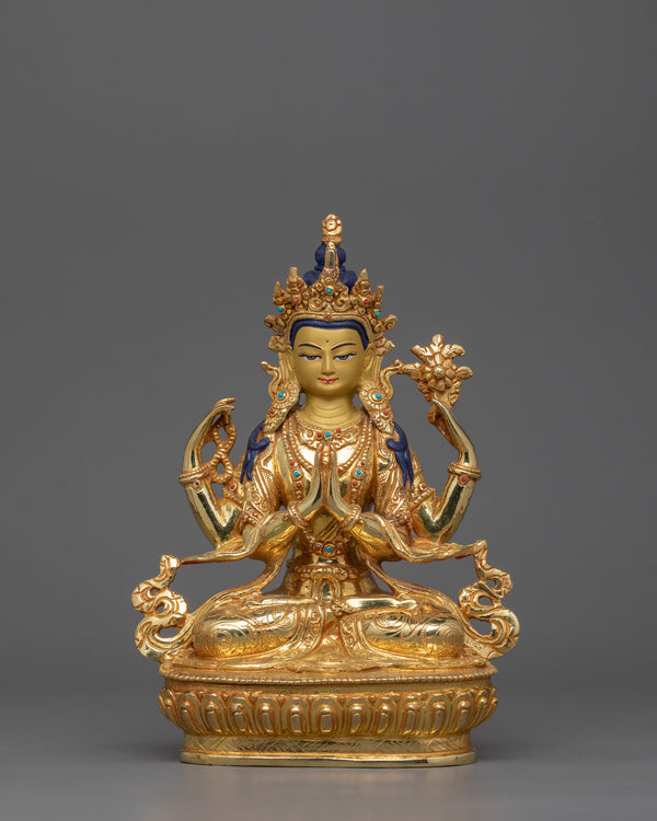 handmade-figurine-of-four-armed-chenrezig