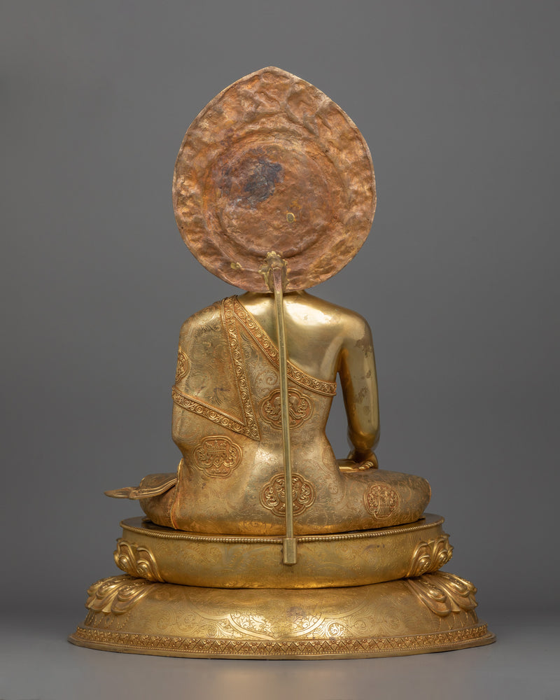 Himalayan Sculpture of Meditating Buddha Shakyamuni | Buddha of Light and Compassion