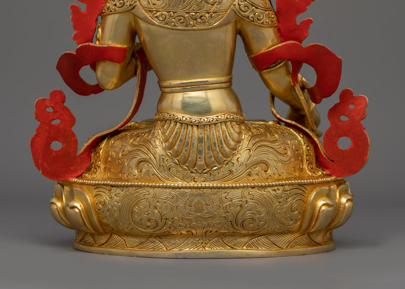 Handmade Figurine of Historical Deity White Tara | Goddess of Compassion and Healing