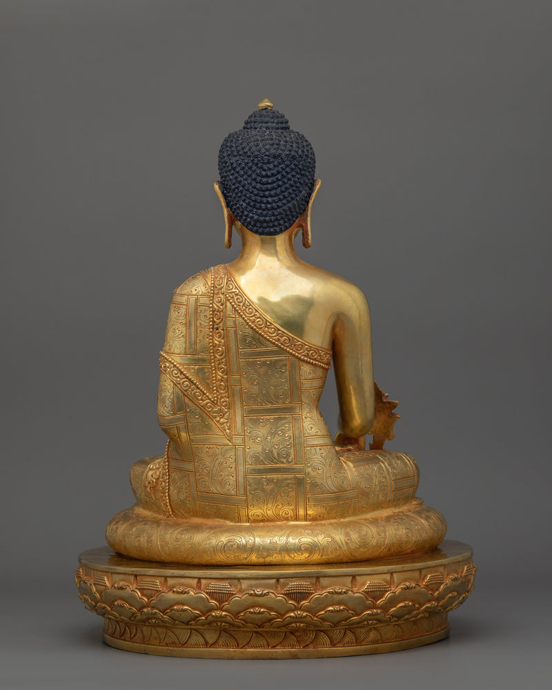 Himalayan Sculpture of Bhaisajyaguru Buddha | Healing Bodhisattva Deity