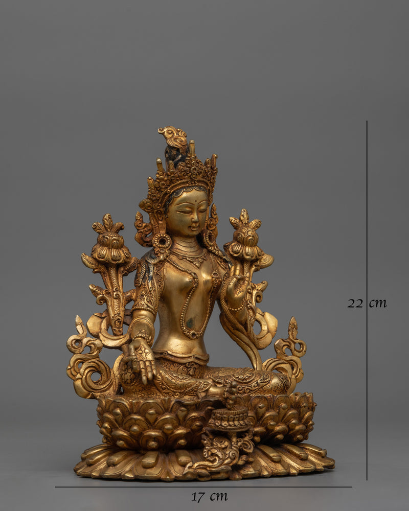 sacred-sculpture-of-buddhist-deity-green-tara