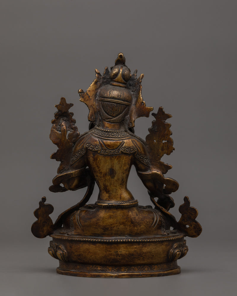 Sculpture of Buddhist Deity White Tara | Goddess of Compassion and Longevity