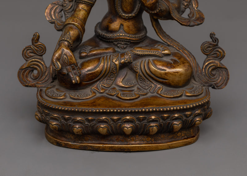 Sculpture of Buddhist Deity White Tara | Goddess of Compassion and Longevity