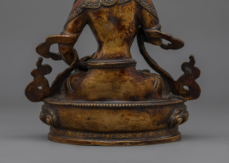 Handmade Purity Deity Vajrasattva Statue | Antique Finish Sculpture