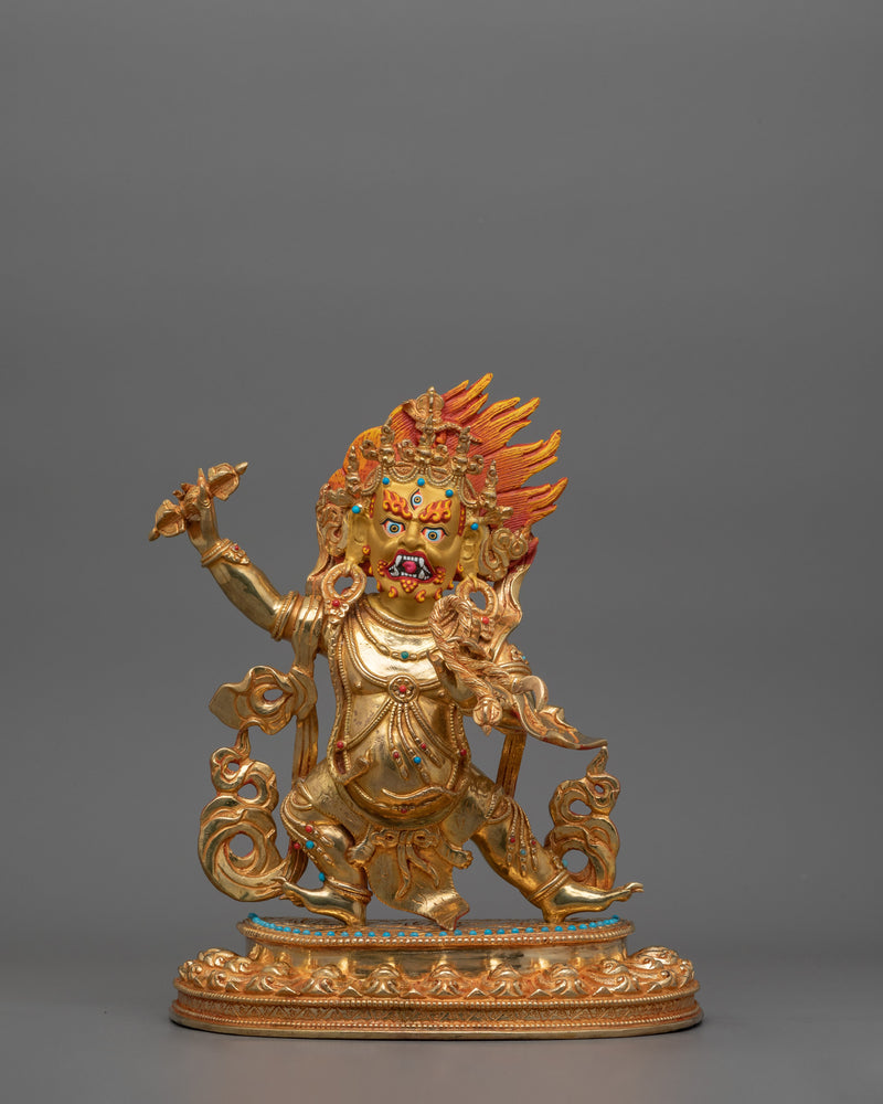 Thunderbolt Holder Vajrapani Statue for Meditation and Spiritual Practice