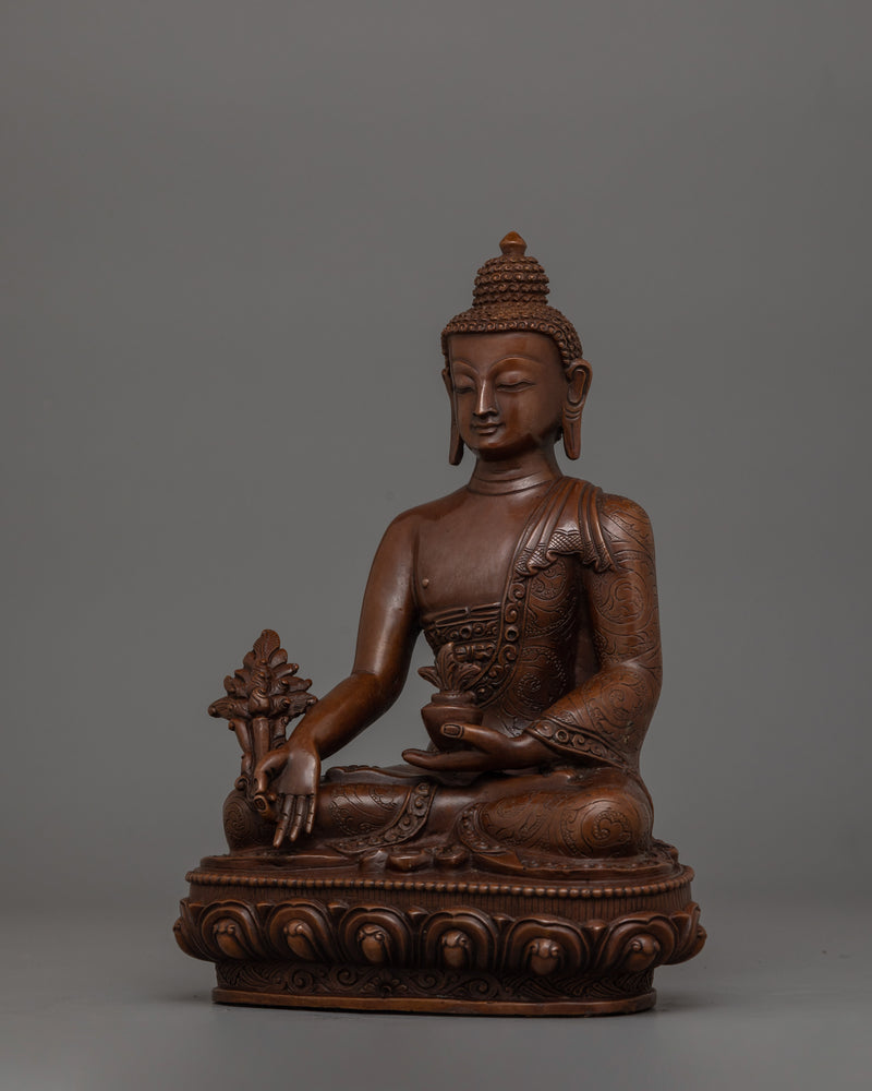 Healing Buddha "Medicine Buddha" Statue | Oxidized Body Buddha