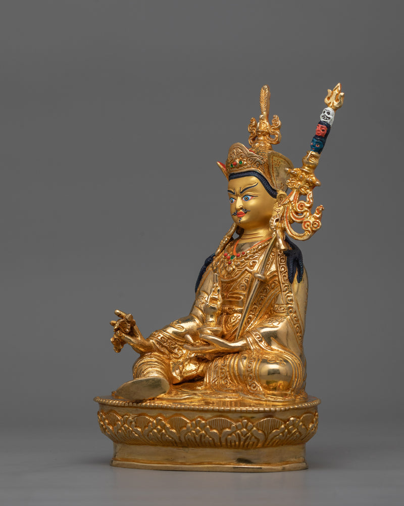 Tibetan Sculpture of Padmasambhava | Guru Rinpoche of Wisdom and Spiritual Mastery