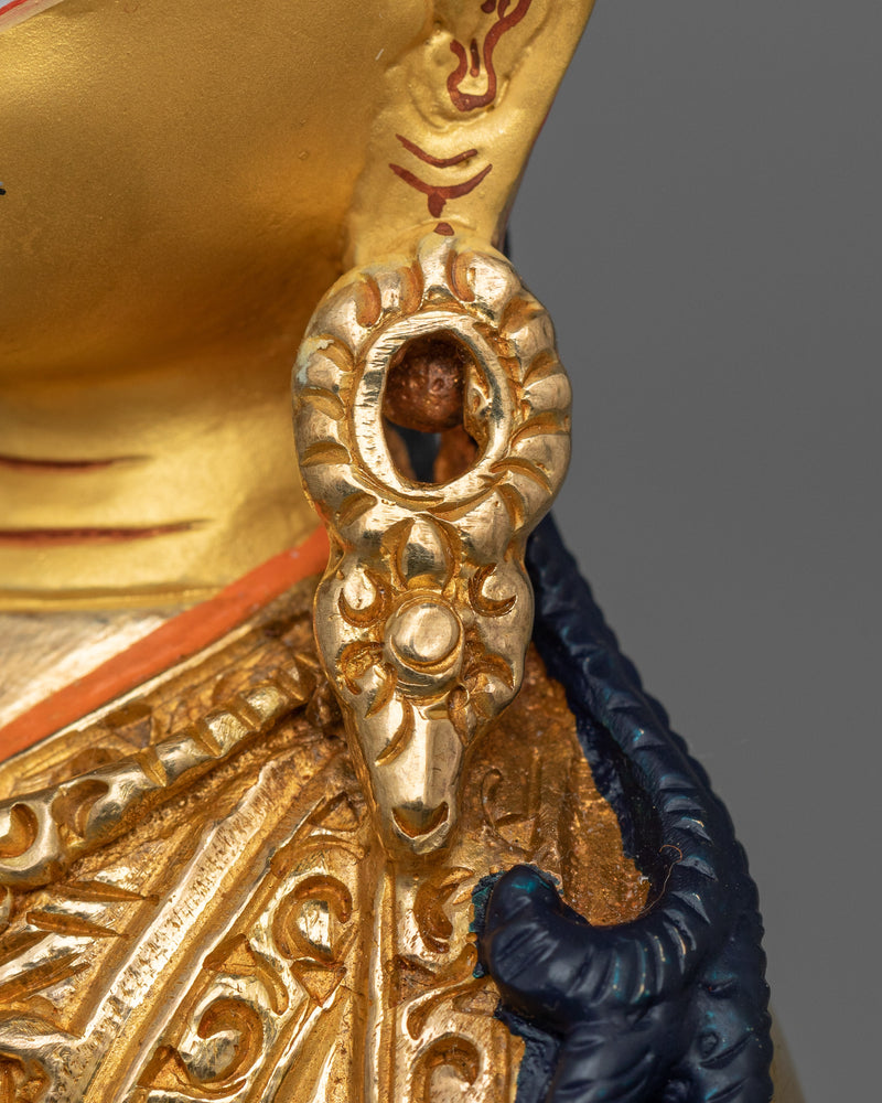 Tibetan Sculpture of Padmasambhava | Guru Rinpoche of Wisdom and Spiritual Mastery