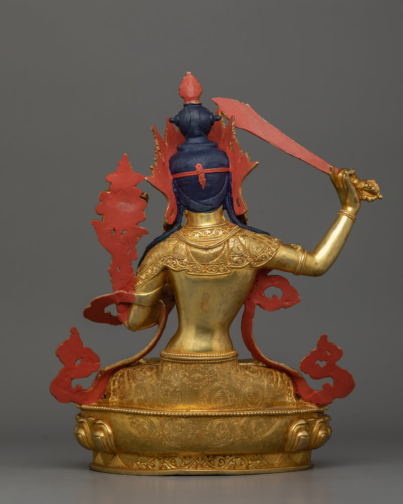 Male God Manjushri Statue | Embodiment of Transcendent Wisdom