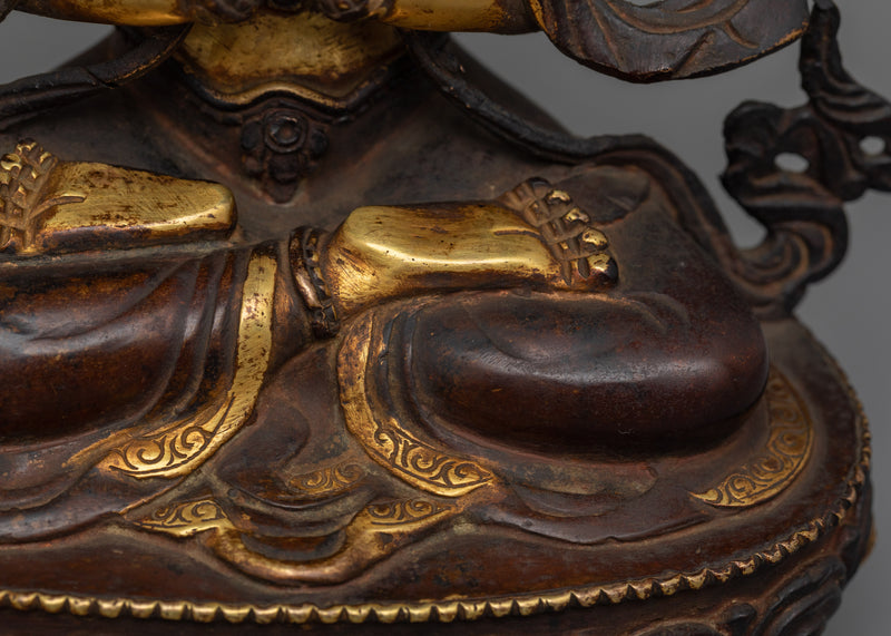 The Compassionate Deity Four-armed Chenrezig | Bodhisattva Avalokiteshvara Statue