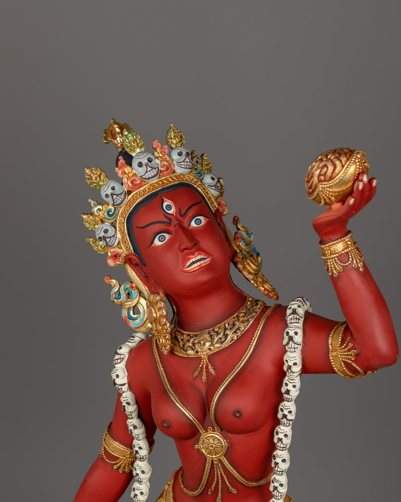 Female Goddess Vajrayogini Statue | Red Dakini Sculpture