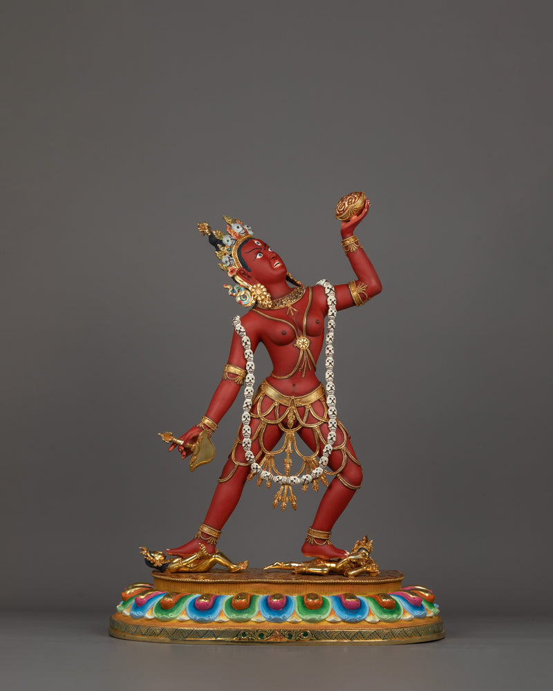 Female Goddess Vajrayogini Statue | Red Dakini Sculpture