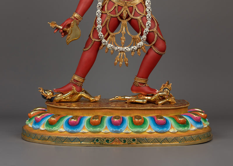 Female Goddess Vajrayogini Statue | Red Dakini Sculpture