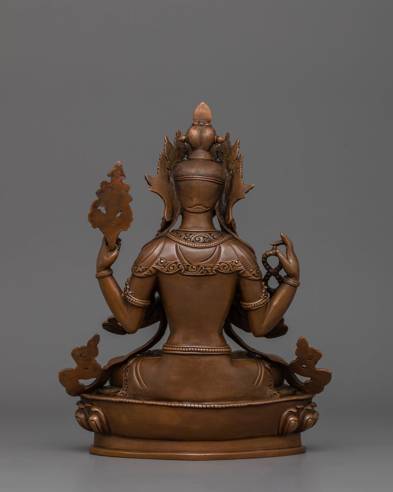 Chenrezig 9.8 Inch Statue | Tibetan Deity of Mercy and Love