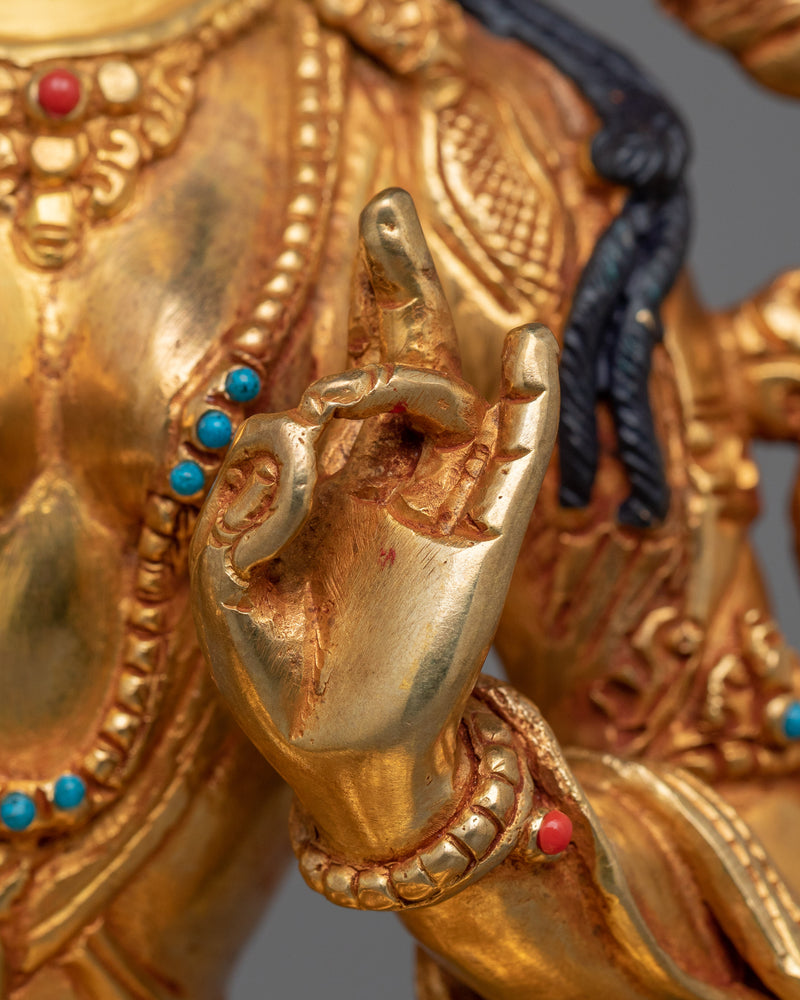 Historical Buddhist Deity Green Tara Sculpture | A Symbol of Compassion and Protection