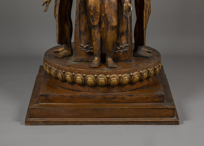 Enlightened Abhaya Mudra Standing Buddha Sculpture | Symbol of Hope