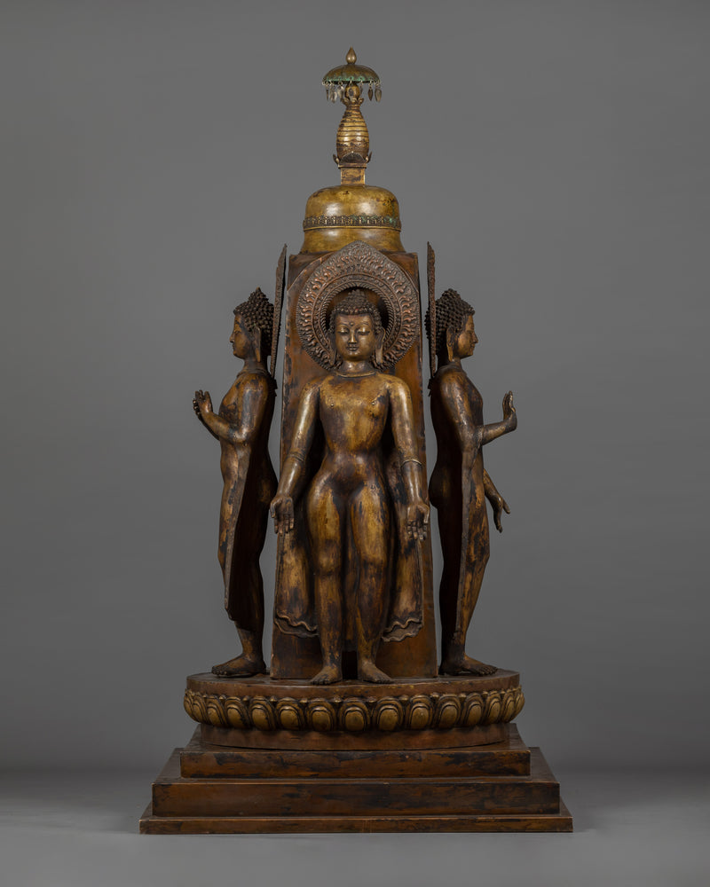 Enlightened Abhaya Mudra Standing Buddha Sculpture | Symbol of Hope