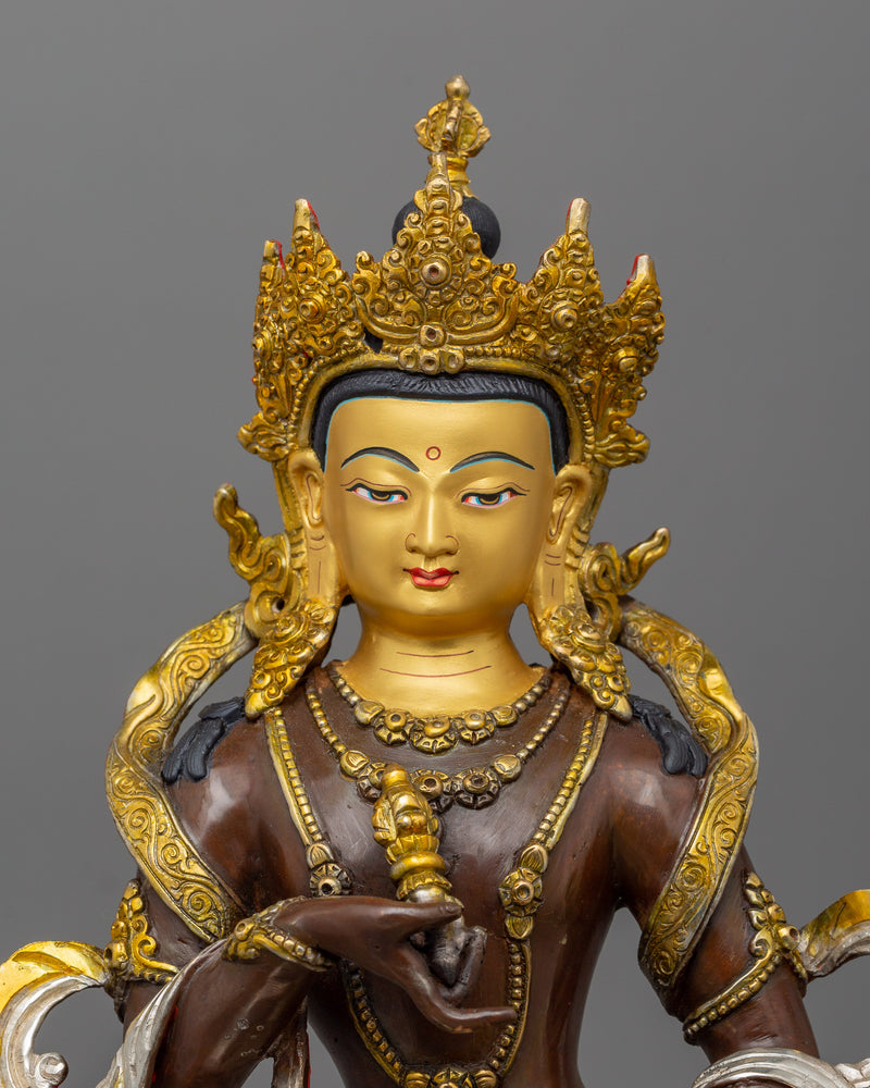 Handmade Vajrasattva with Halo Statue  |  Representation of Compassion