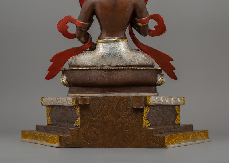 Handmade Vajrasattva with Halo Statue  |  Representation of Compassion