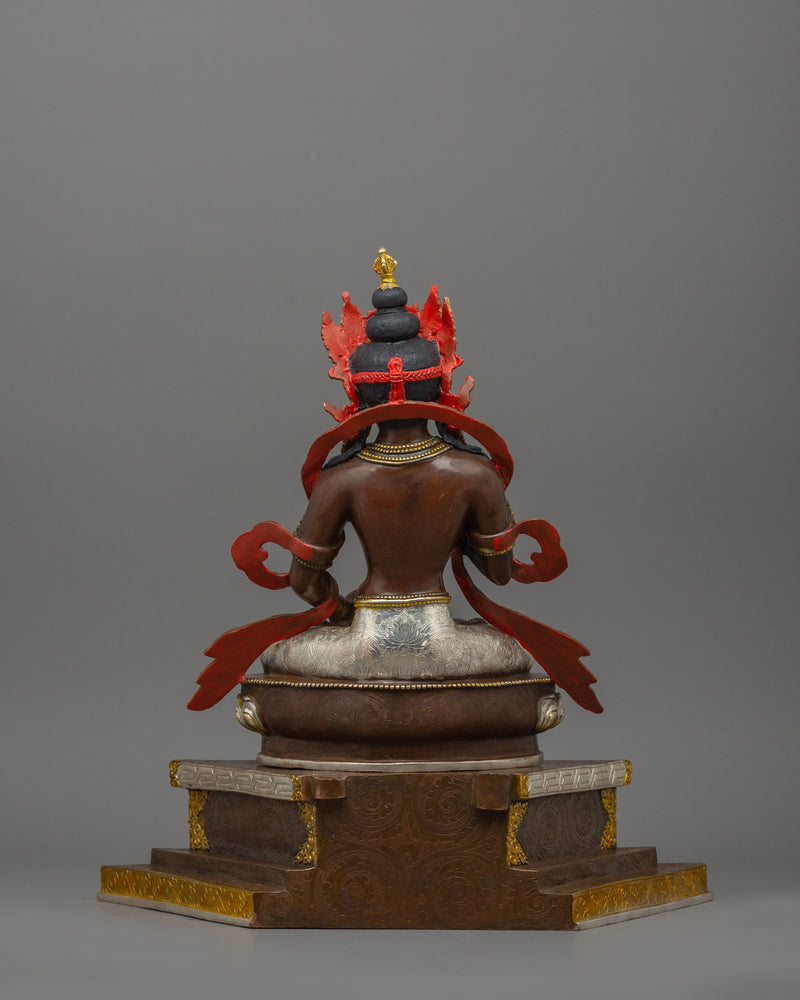 Handmade Vajrasattva with Halo Statue  |  Representation of Compassion