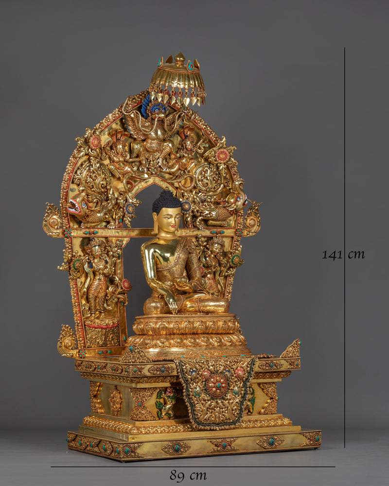 Big Shakyamuni Buddha with Beautiful Throne 