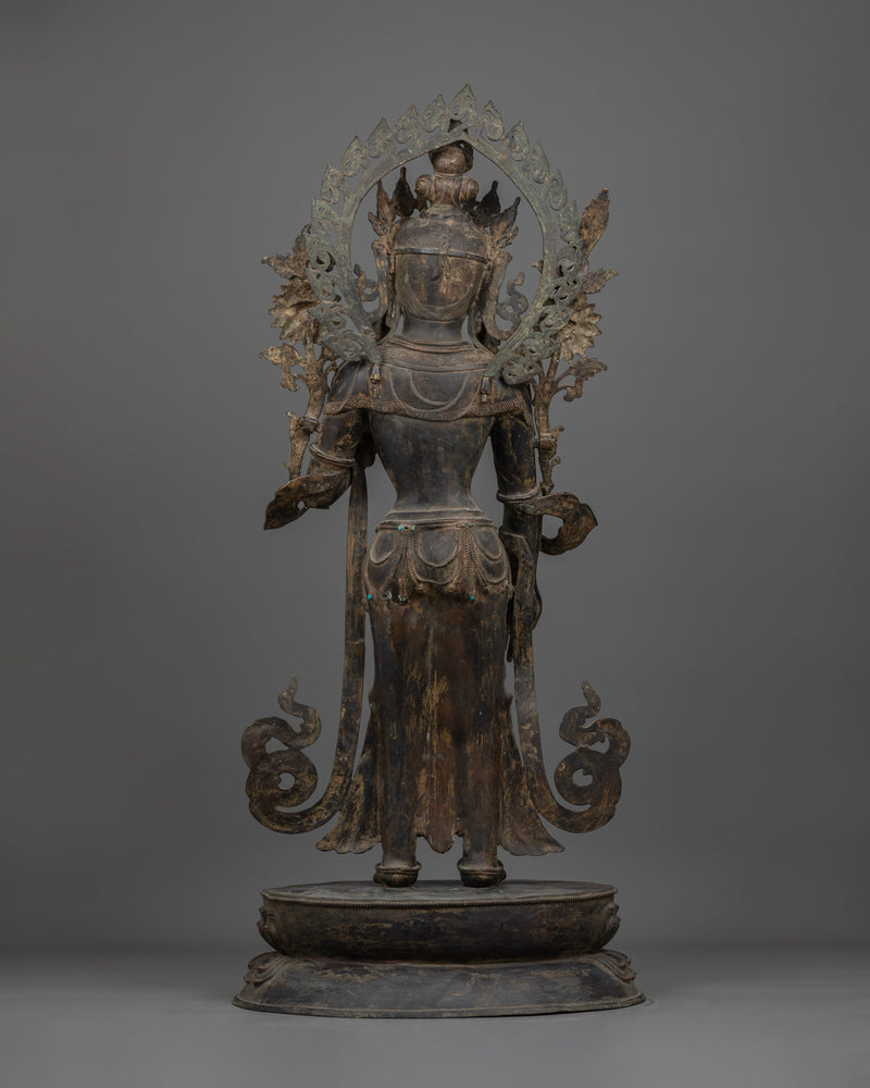 Handmade Statue of Standing Manjushri | The Guardian of Truth