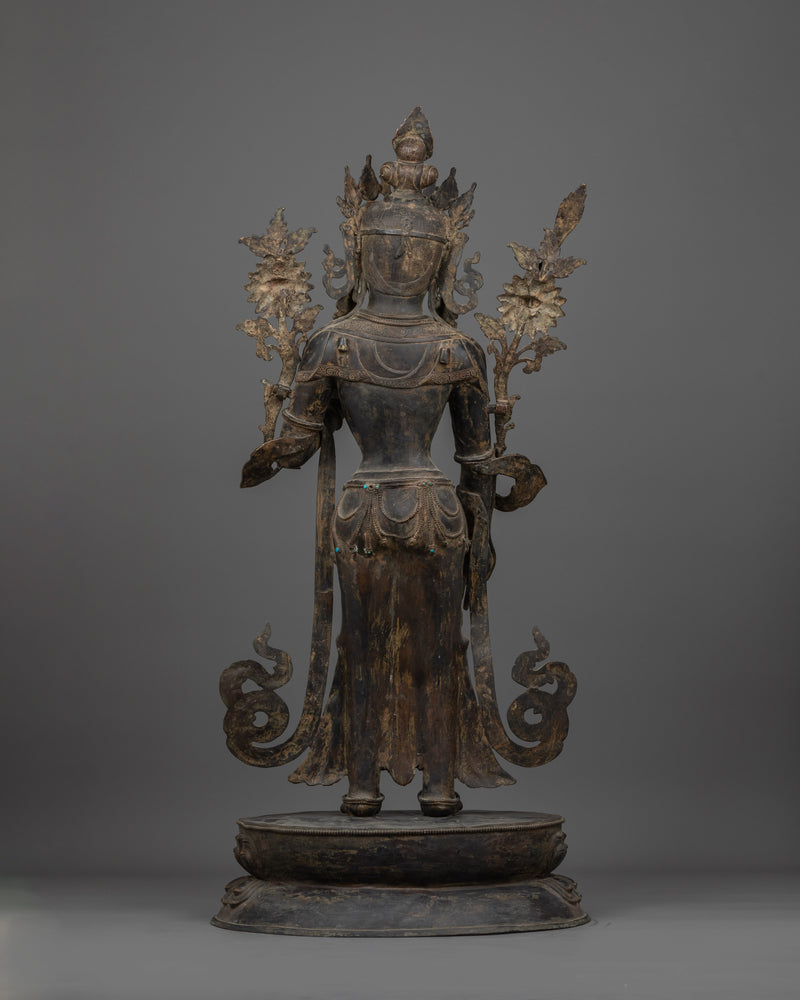 Handmade Statue of Standing Manjushri | The Guardian of Truth