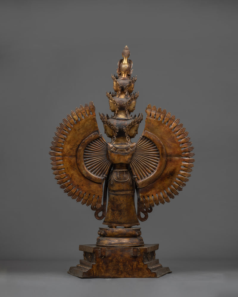 Handmade 1000 Armed Chenrezig Statue  | Himalayan Treasure of Nepal