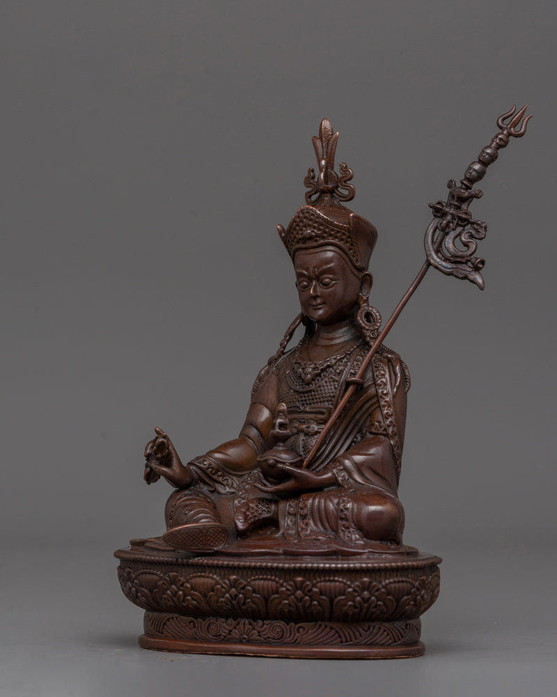 Tibetan Buddhist Guru Rinpoche Figurine | Symbol of Spiritual Power and Protection