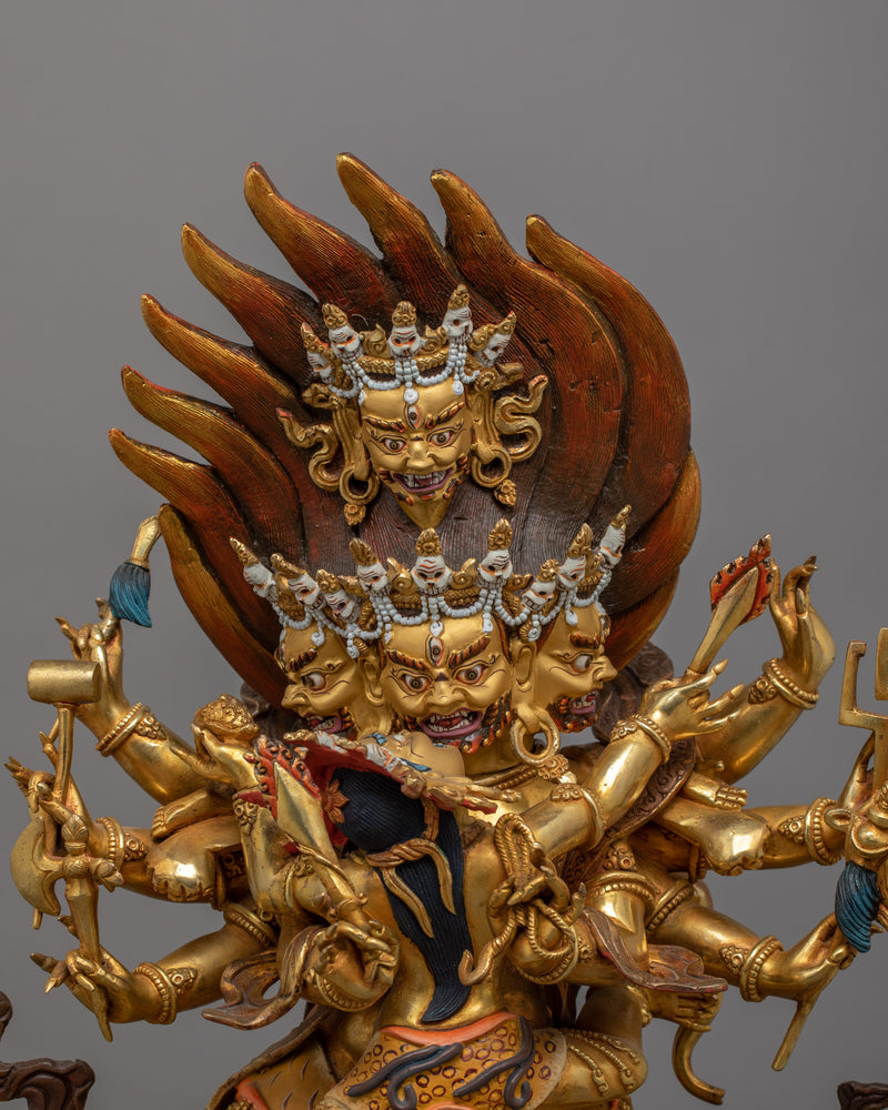 Tibetan Lhago Tokpa Statue | Symbol of Spiritual Power, Wisdom and Protection