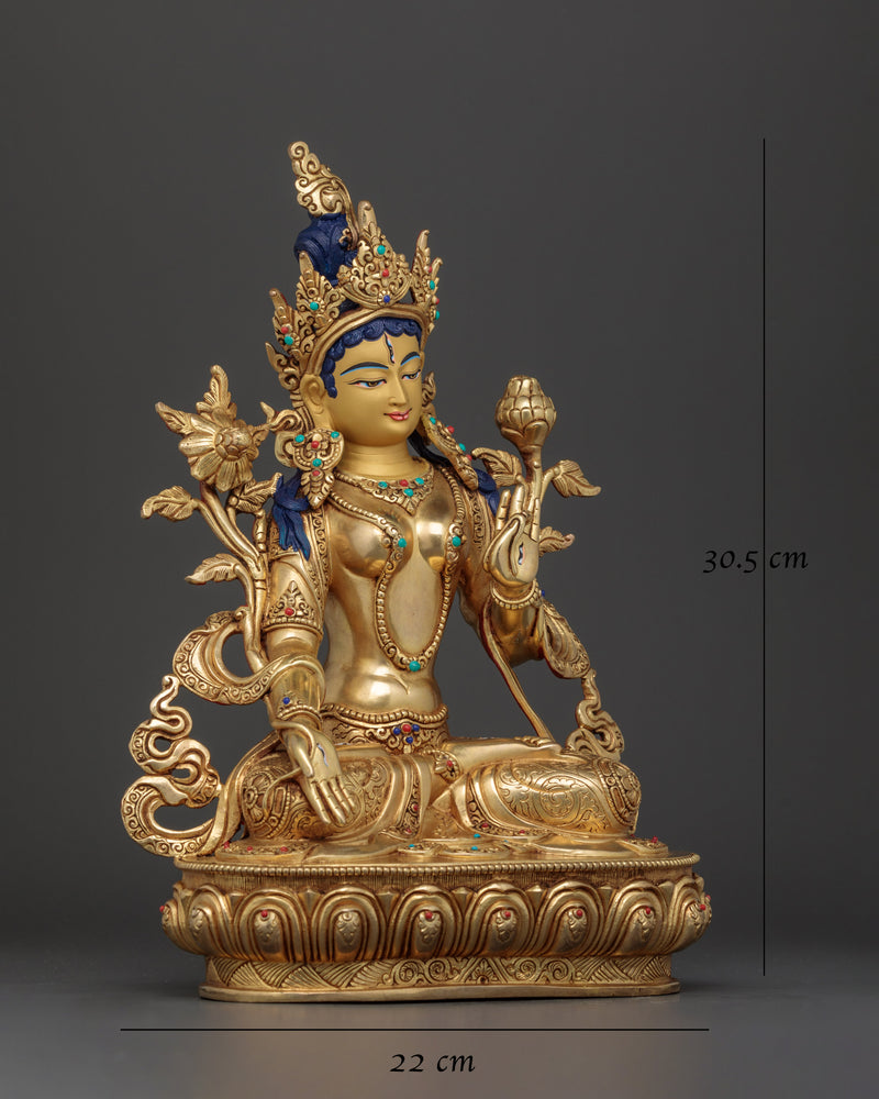 white-tara-beautiful-copper-statue