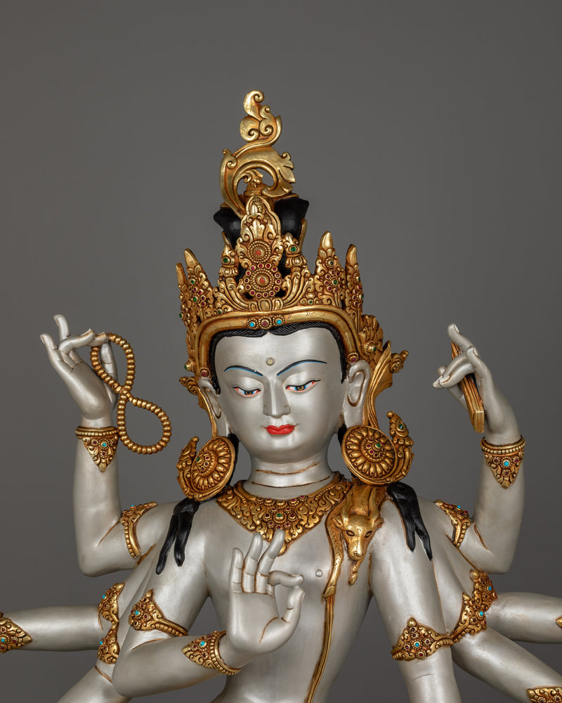 Standing Statue of Lokeshwor  | Traditional Tibetan Art