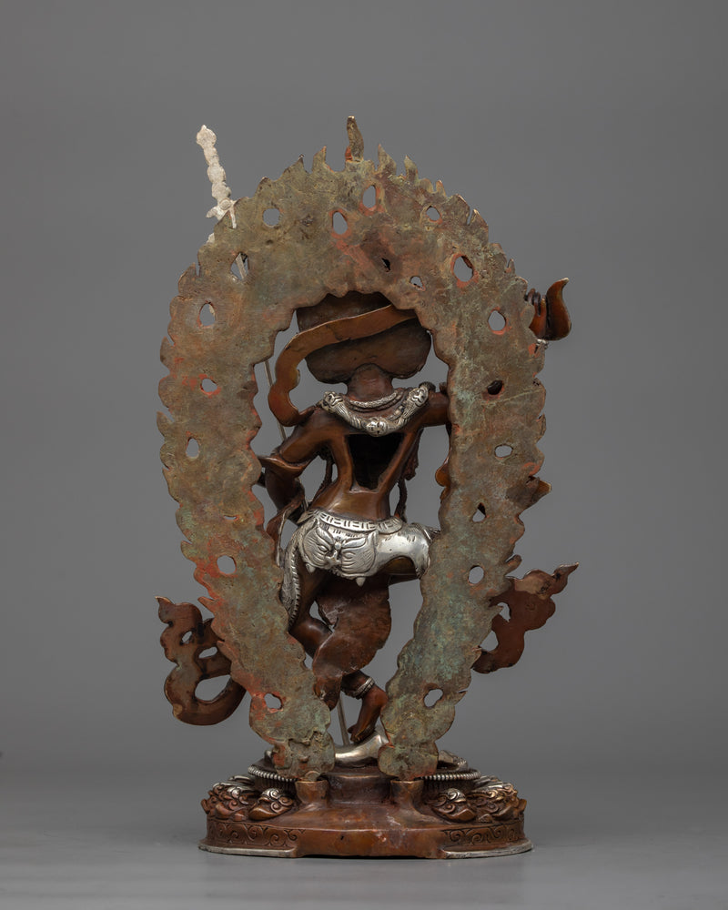 Simhamukha Lion-Faced Wisdom Dakini Sculpture | Fierce Protector and Dharma Defender