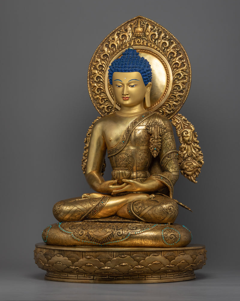 Amitabha Buddha Chant Practice Statue |  Hand-Carved Buddhist Statues