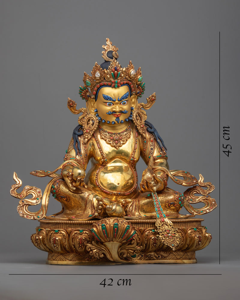 Zhambala Handmade Statue | The Wealth-Granting Deity