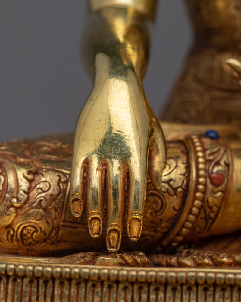 Budhaa Statue | High Quality Gold Gilded Fine Artwork of Shakyamuni Buddha