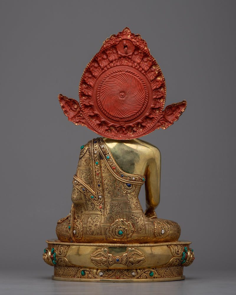 Budhaa Statue | High Quality Gold Gilded Fine Artwork of Shakyamuni Buddha