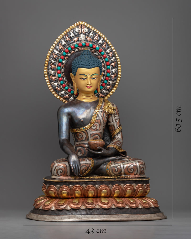 Handcrafted Buddha Gautama Shakyamuni Statue | Spiritual Elegance for Your Buddhist Altar