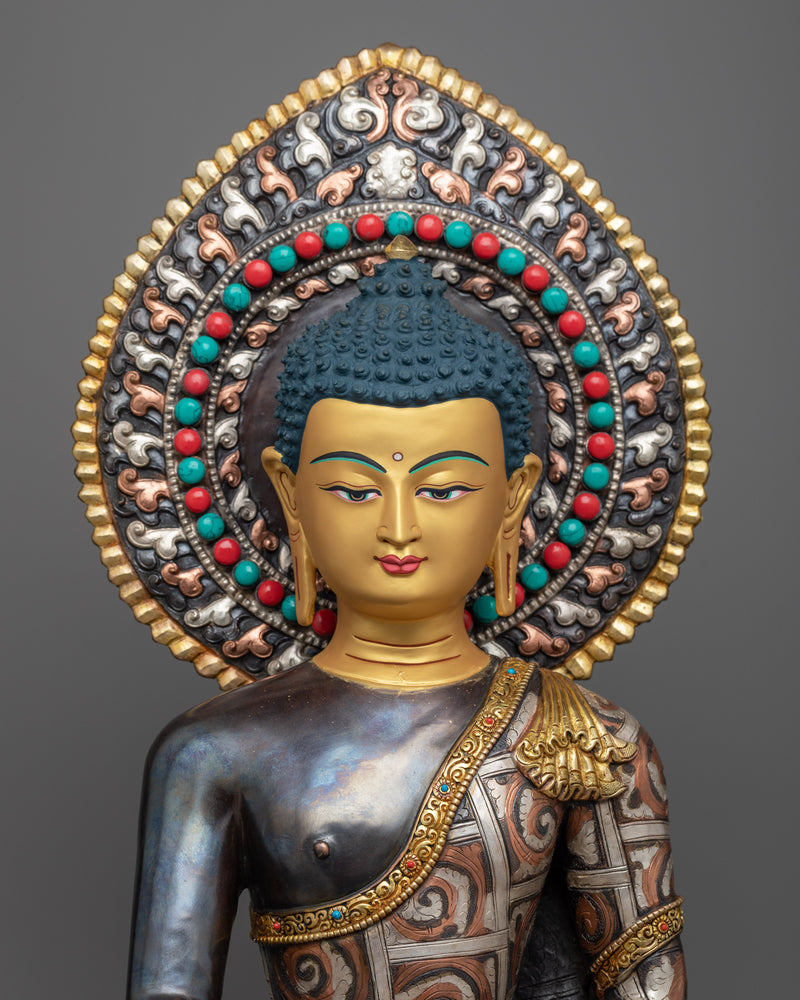 Handcrafted Buddha Gautama Shakyamuni Statue | Spiritual Elegance for Your Buddhist Altar