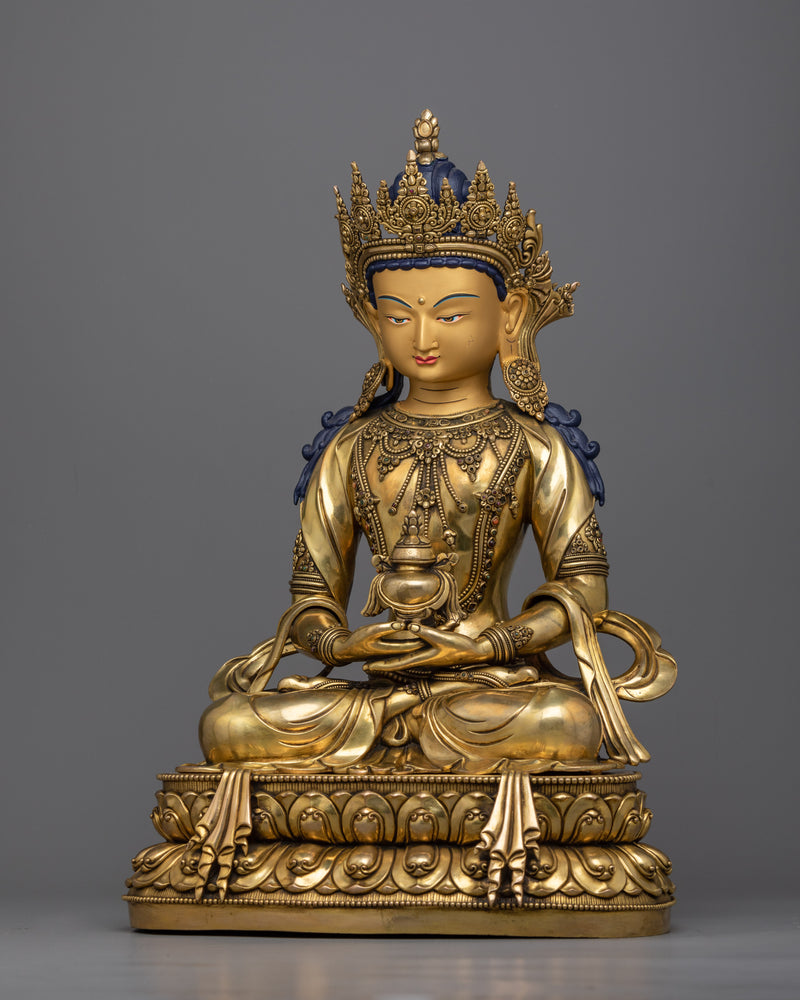 Amitayus Nepali Handicraft Statue | The Deity of Infinite Life in Majestic Craftsmanship