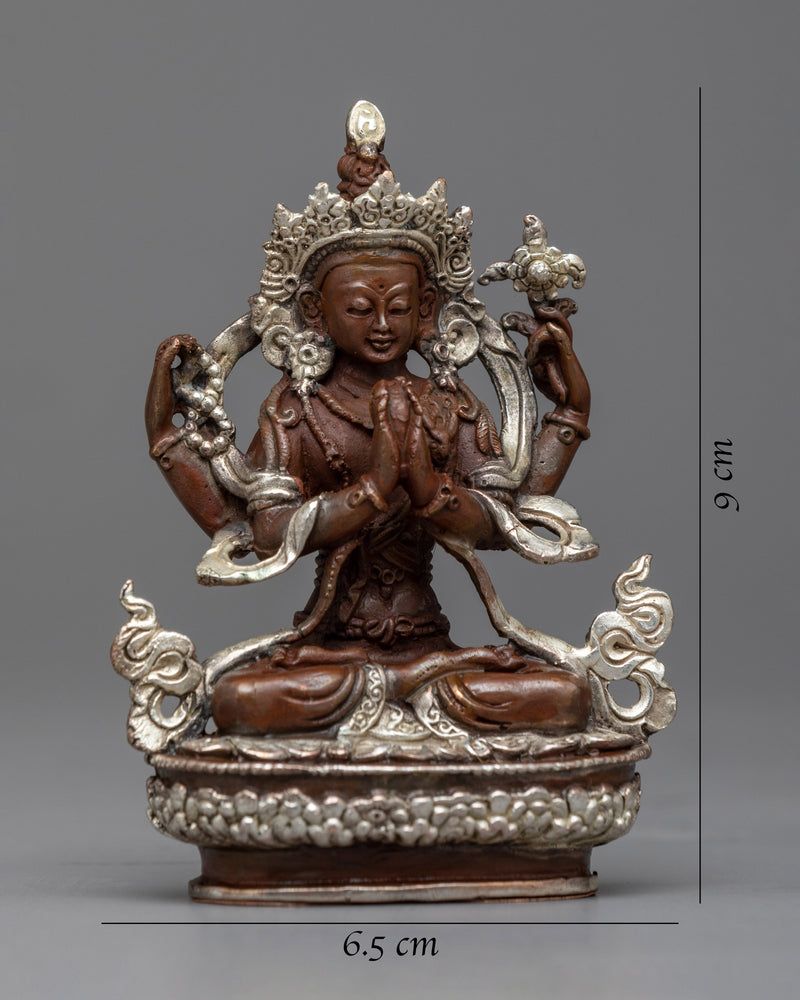 4 Arm Chenrezig Practice Statue | Welcome Unending Compassion